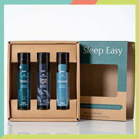 Plant Therapy Sleep Easy Essential Oil Blend Rollon Set