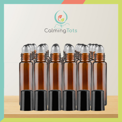 Amber Glass Roll-on Bottles (10ml)