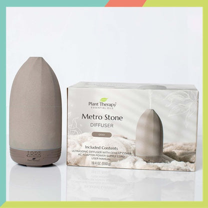 Plant Therapy Metro Stone Diffuser- Gray