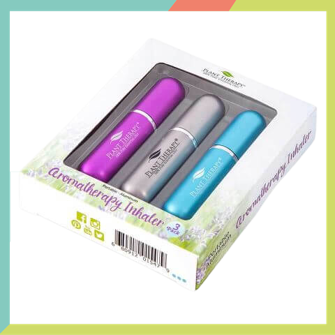 Plant Therapy Aluminum Aromatherapy Inhalers 3 Pack - Multi Color