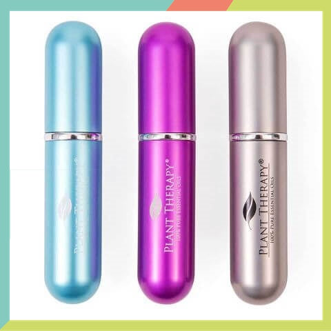 Plant Therapy Aluminum Aromatherapy Inhalers 3 Pack - Multi Color