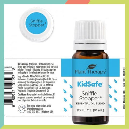 Plant Therapy Sniffle Stopper KidSafe Essential Oil